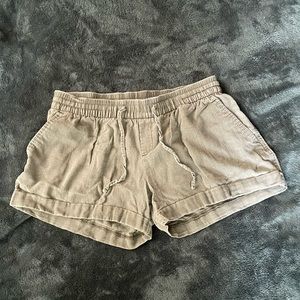 Old Navy Green Linen Shorts